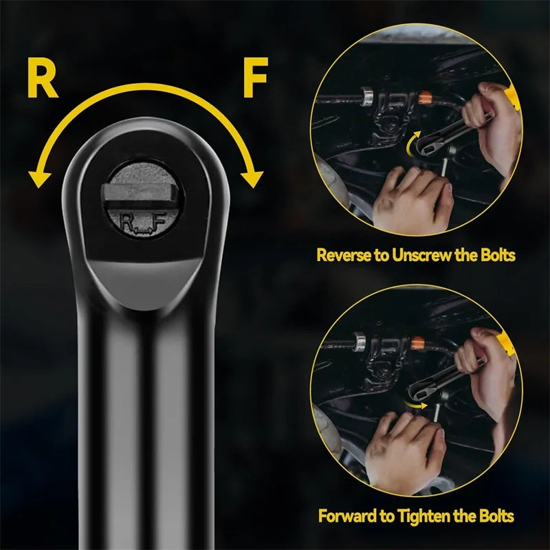 DeWalt Makita Milwaukee Compatible 18V 20V Max JV 3/8" Extended Cordless Ratchet Wrench , Electric Power Ratchet with LED Light For Makita/Dewalt/Milwaukee 18V Li-ion Battery