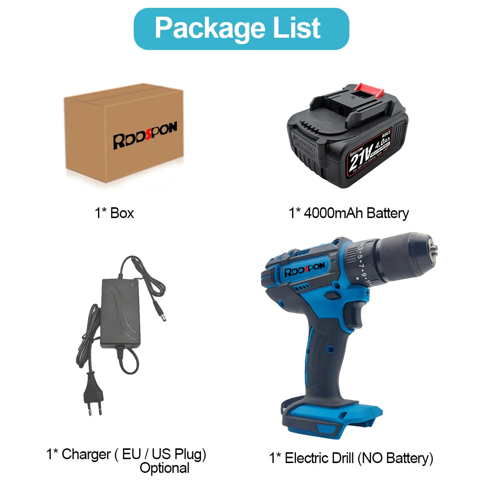 Makita Compatible 18V JV RDDSPON 13mm Cordless Electric Drill Screwdriver 25+3 Torque 520N.M Impact Hammer Drill Power Tool For Makita 18v Battery News