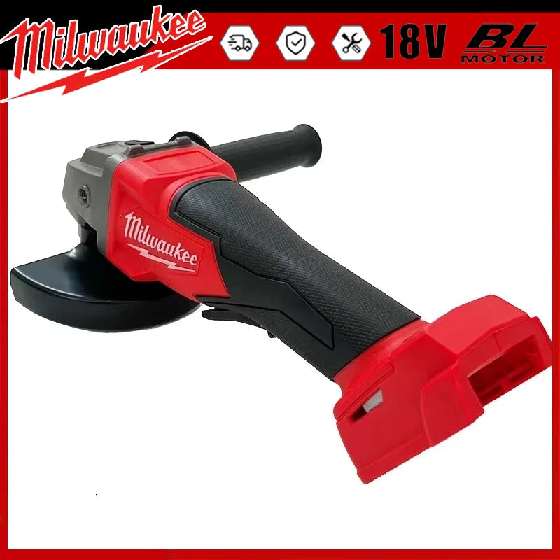 Milwaukee 18V 125mm Brushless Angle Cutting Machine Grinder Polishing  No-Lock Paddle Switch Electric Cordless Power Tools