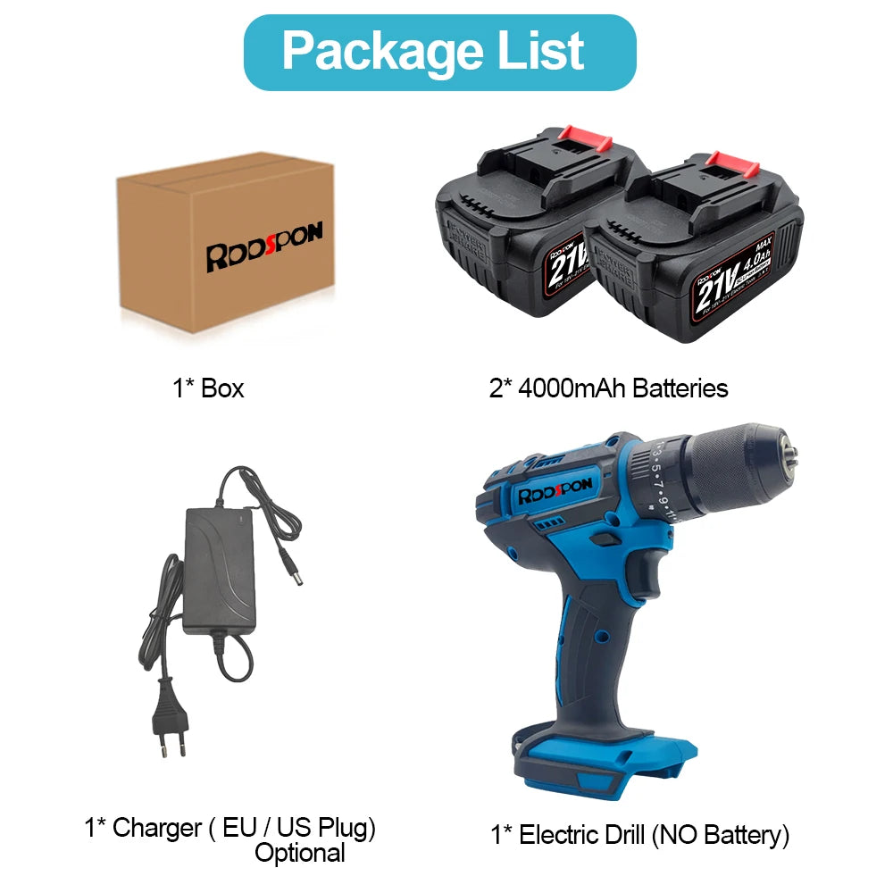 Makita Compatible 18V JV RDDSPON 13mm Cordless Electric Drill Screwdriver 25+3 Torque 520N.M Impact Hammer Drill Power Tool For Makita 18v Battery News