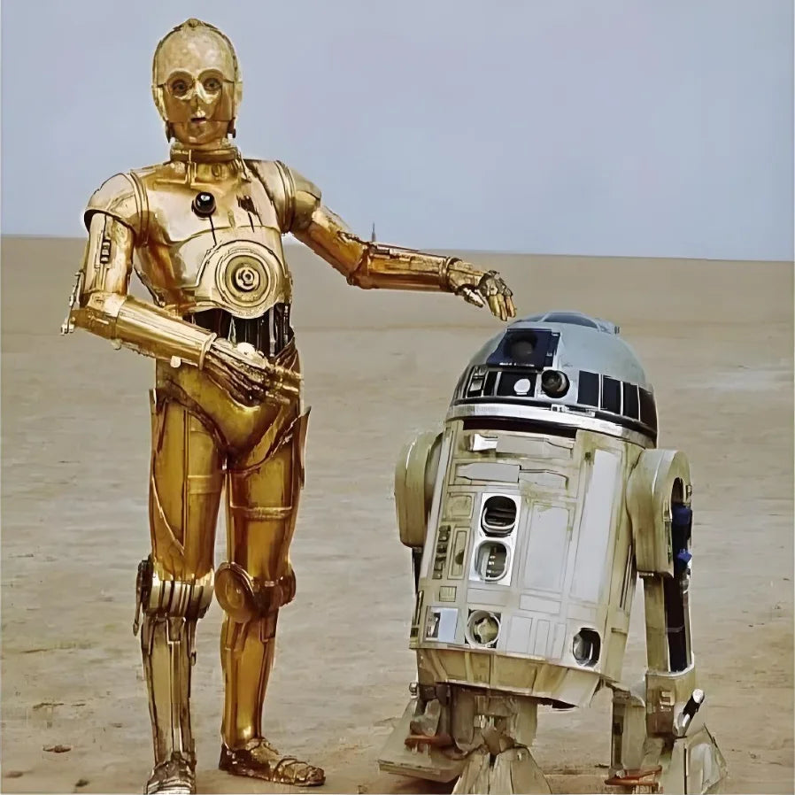 Star Wars JV C3PO and R2D2 Hot Toy UCS Star Battle C 3PO 75398 R2 D2 75308 Robot Union  Assemble Building Block Model For Holiday Birthday Christmas Gifts