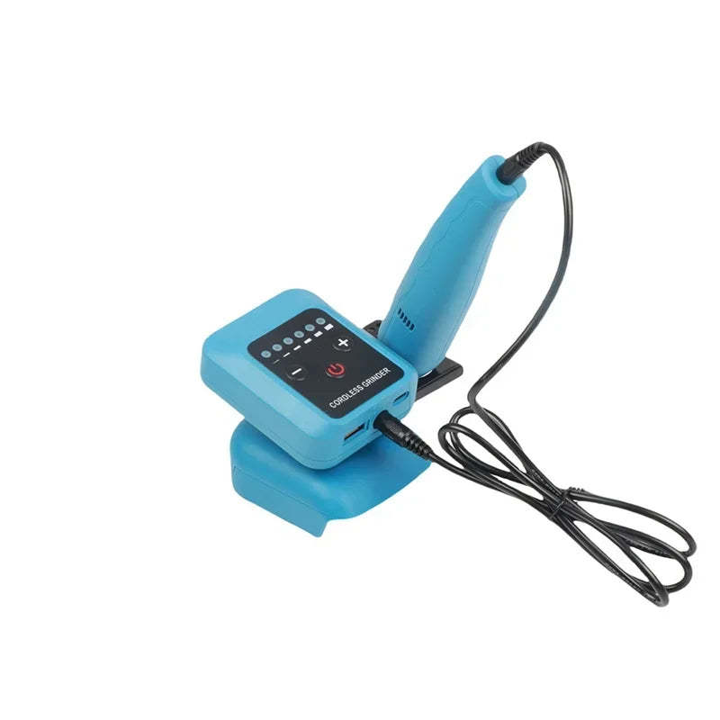 Makita Milwaukee DeWalt Compatible JV Die Grinder 18V 20V Max Lithium Battery Electric Grinder Portable Speed Adjustment DIY Electric Drill for Makita/Dewalt/Milwaukee 18V Li-ion Battery