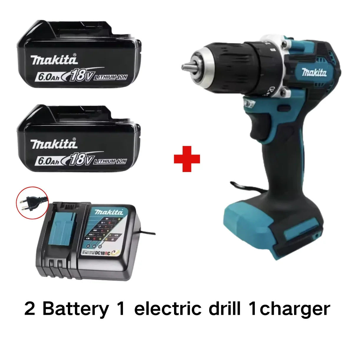 Makita Original 18V DDF487 Cordless Driver Drill Brushless Electric Impact Screwdriver Rechargeable Power Tool 18V