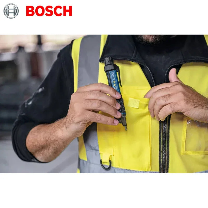 BOSCH Professional Non-contact Voltage Tester Self-test IP67 Rating Dual Voltage for Electric Drill Working GVD 1000-17
