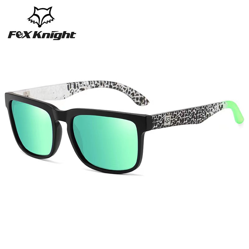 Fox New JV Knight Brand Square Sunglasses Women Men High Quality Glasses Outdoor Riding Fishing Sun Glasses Retro Shades Uv400