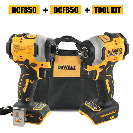 Dewalt 18V 20V Max DCF850 Impact Driver and DCD850 Impact Wrench with Bag- Combo Kit