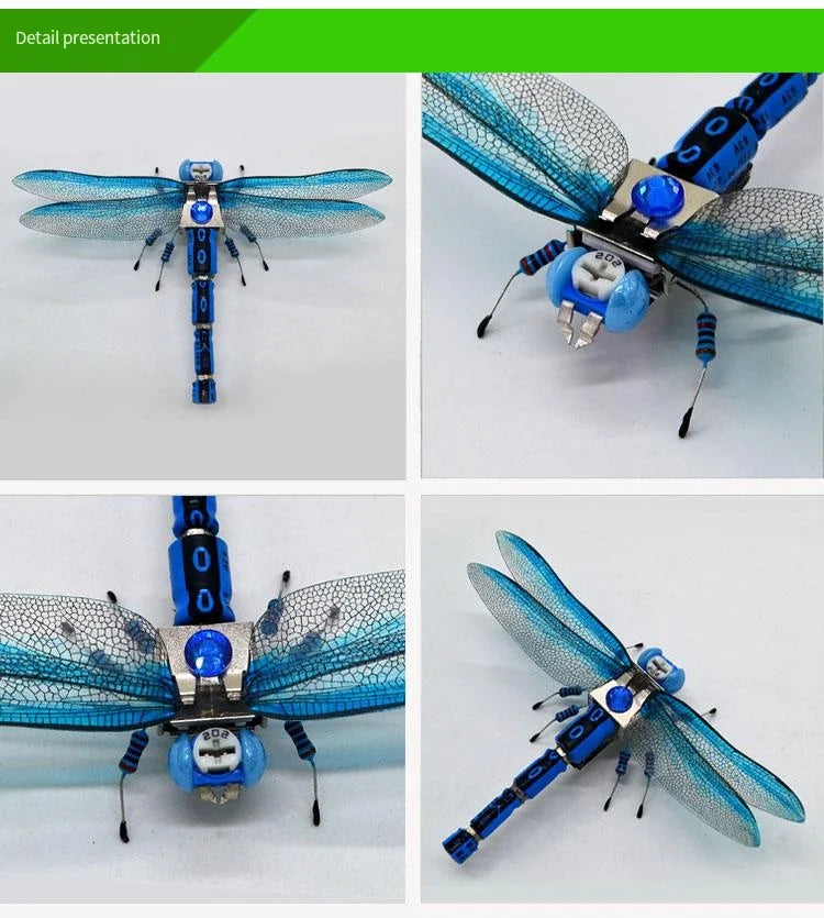 Robot JV STEAM DIY Robotic Insects Science Invention Electronic Animal for School Competition Non-soldered DIY Kit Stem Toys Robot Animal