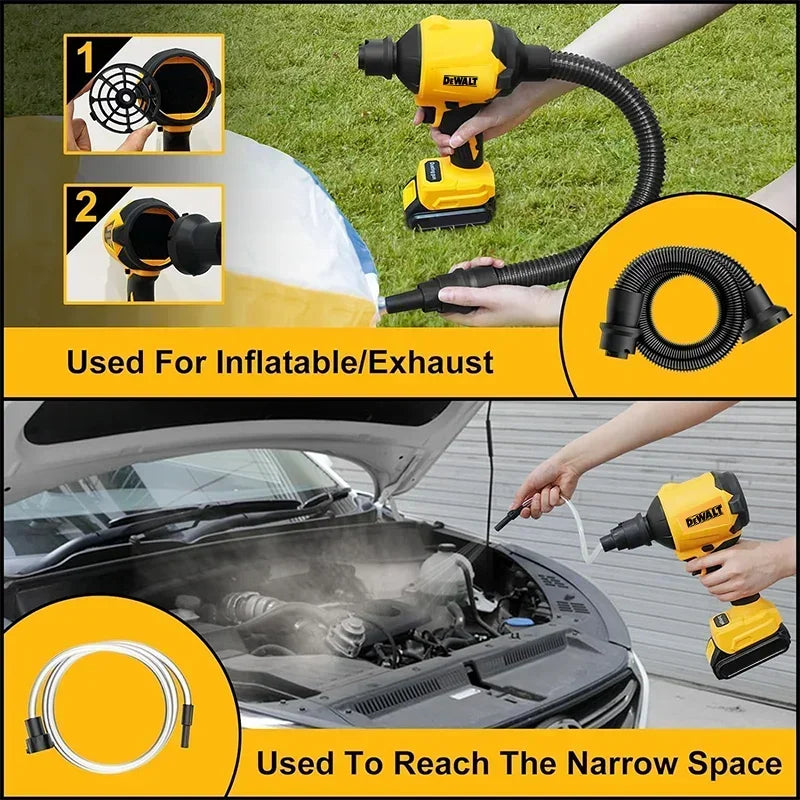 Dewalt 18V 20V Max TBW Brushless Air Blower Cordless Air Dust Removal Gun With Nozzle Multifunction Dusting Machine Inflator Tool(no battery)