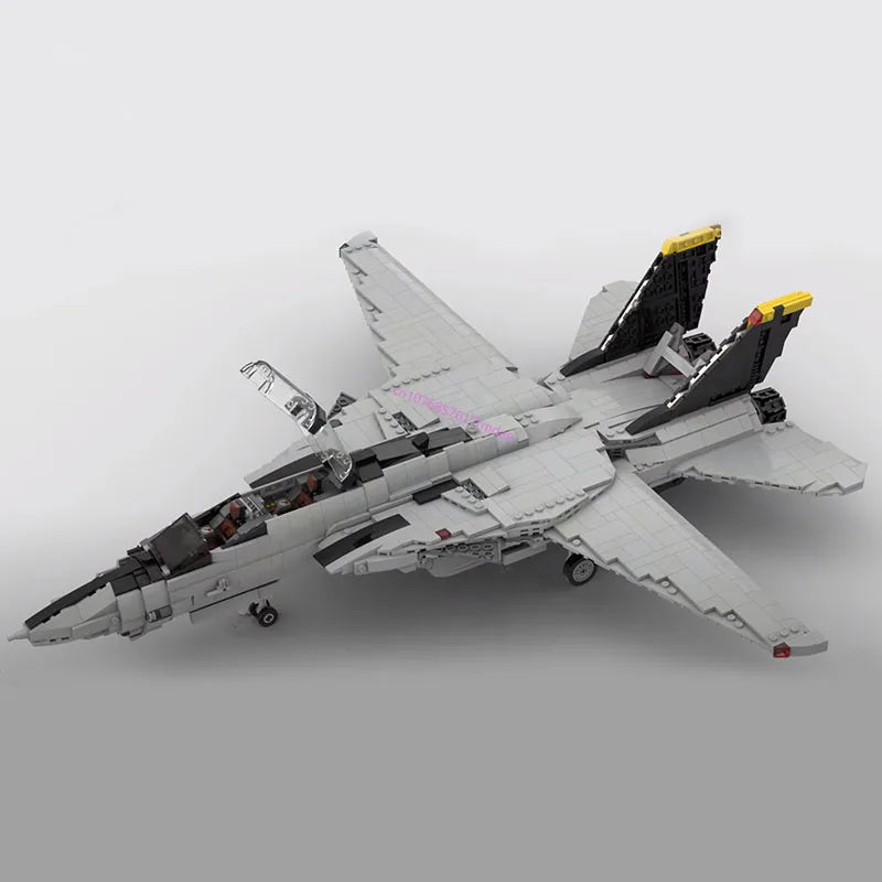 F14 TopGun Tomcat JV 2011PCS WW2 Military MOC 1:35 Scale F-14 Tomcat jet fighter model creative ideas airvehicle Plane Child Toy Assembly Puzzle Gift