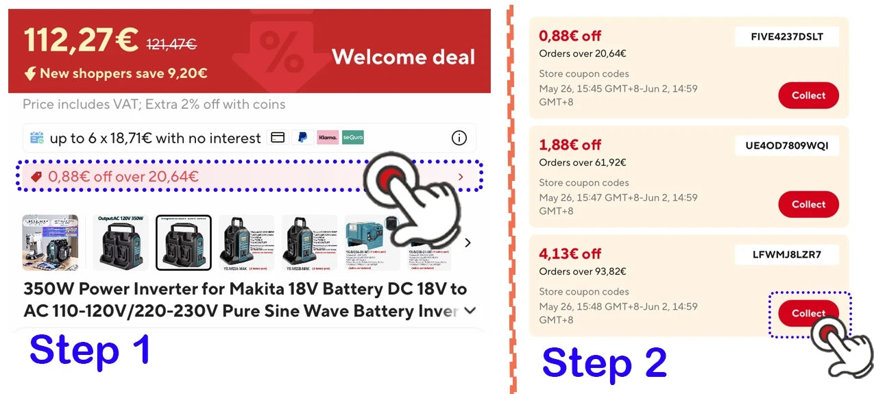 Milwaukee Compatible 18V JV 350W Power Supply Inverter For Milwaukee M18 18V Battery 4-Port to AC 110-120V/220-230V 300LM LED Light 4 USB Output for Outdoor