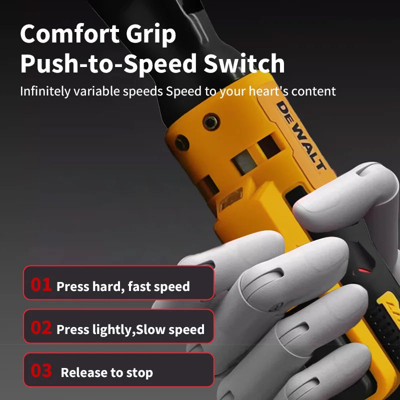 Dewalt 1/2In 3/8inch DCF512 18V 20V Max Brushless Electric Ratchet Wrench 3/8In Cordless Variable Speed Power Wrench Impact Driver For Dewalt 20V Battery