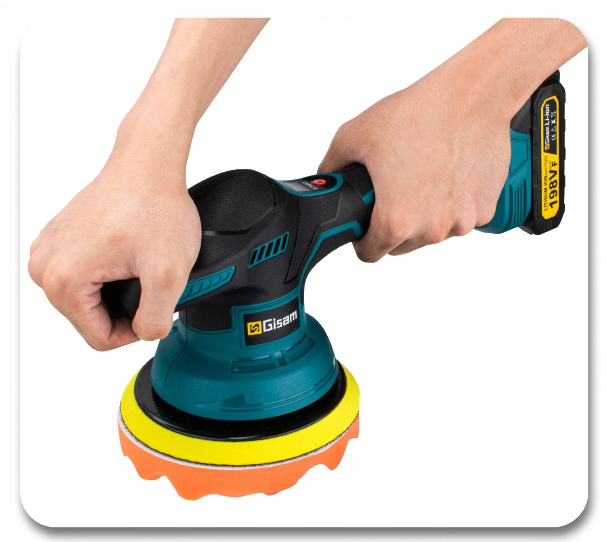 Makita Compatible 18V Gisam Cordless Car Polisher 8 Gears Digital Display Electric Polisher Auto Car Polishing Waxing Machine For Makita 18V Battery