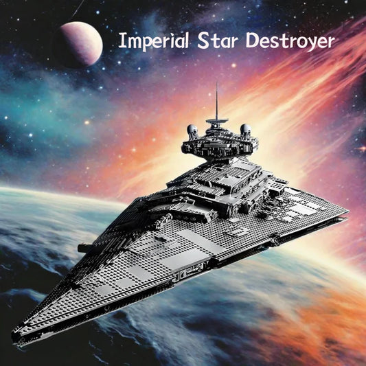 Imperial JV Navy Stormtrooper Star Destroyer Star Cruiser Galactic Empire Starfighter Dark Fleetship Spacecraft 75252 Brick ToyGift