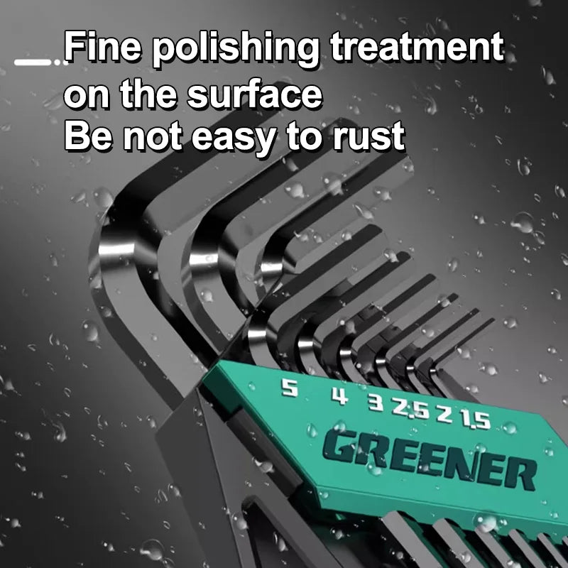 Greener 9-Piece Hex Key Set