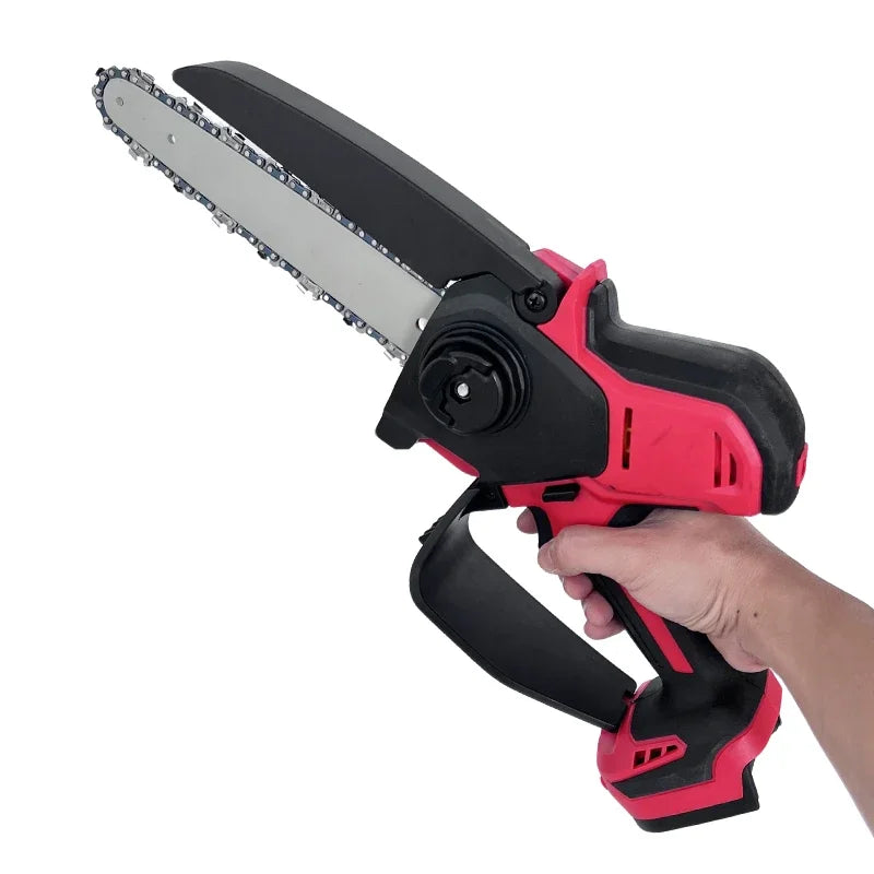 Milwaukee 18V TBW 6-inch mini–Chain Saw Mini Cordless Electric Saw Handheld Garden Logging Chainsaw Wood Cutting Power Tool For 18V Battery