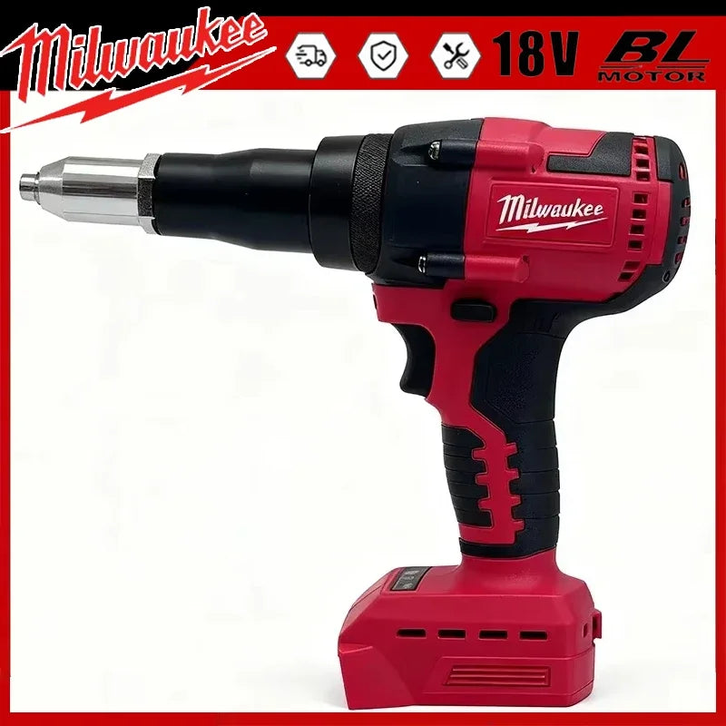 Milwaukee 18V 2505 Electric Riveter Gun 4.8mm Cordless Brushless Rivet Tool with Light Compatible with 20V 18V Milwaukee Batteries