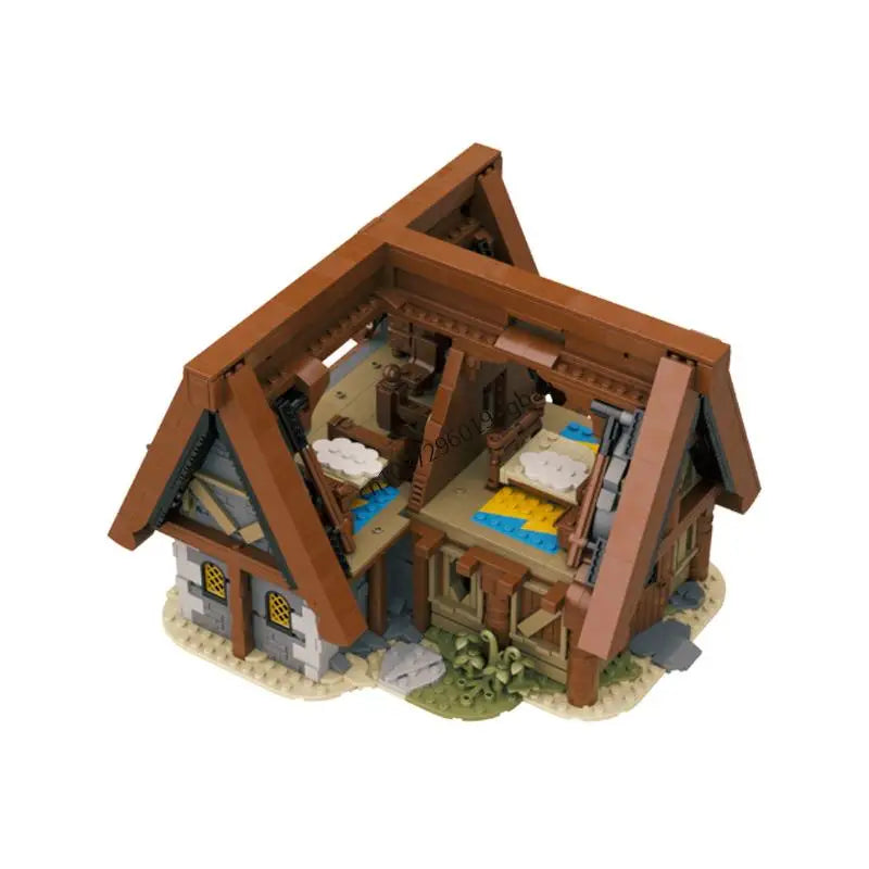 Elder Scrolls JV 2772PCS game Movie Elder Scrolls Skyrim series Vikings Whiterun Breezehome house model creative ideas Toy Assembly Puzzle Gift