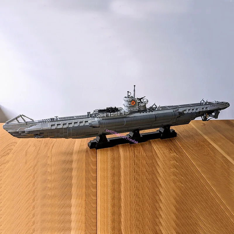 U-Boat JV 4565PCS WW2 Military MOC 1:55 Scale German VII U-boats Model diy creative ideas warship Child Toy Assembly Puzzle Birthday Gift