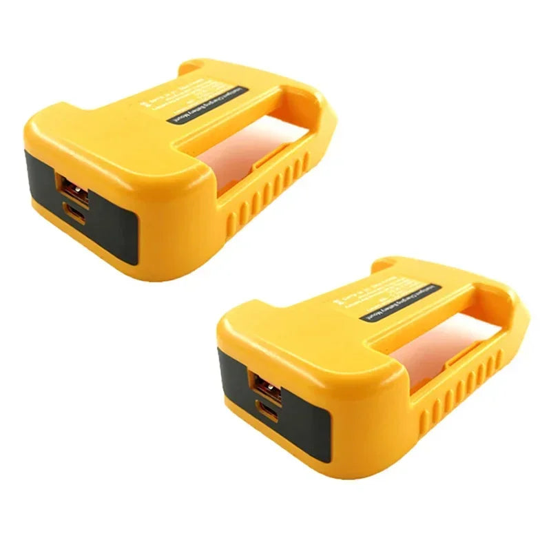 DeWalt compatible USB 18V 20V Adapter With Dual Output Interface For DEWALT 18V 20V Battery DCB200 Batteries