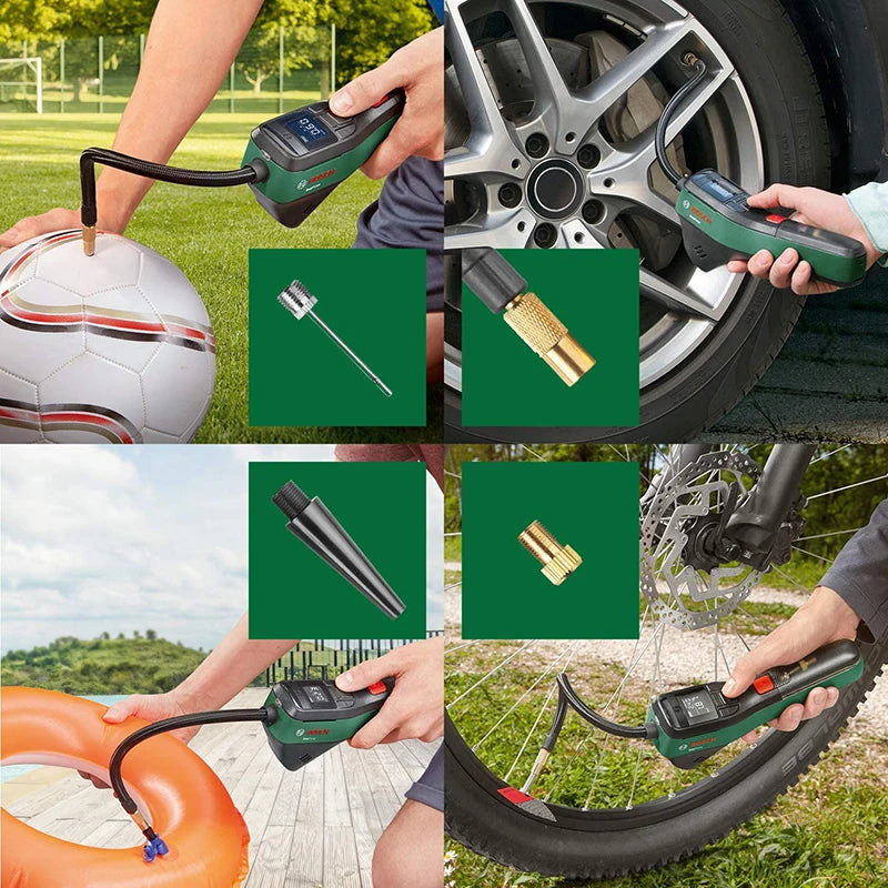 Bosch Cordless Compressed Air Pump Rechargeable Electric Pump 3.6V Portable Tire Inflatable Pump For Bicycle Car Motorcycle Ball