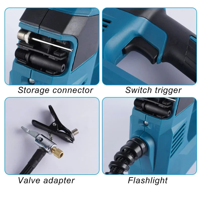 Makita compatible 18V JV Electric Cordless Air Pump for 18V Makita Battery Powered Compressor Inflatable Pump Digital Display Inflator Car Tire Air Pump