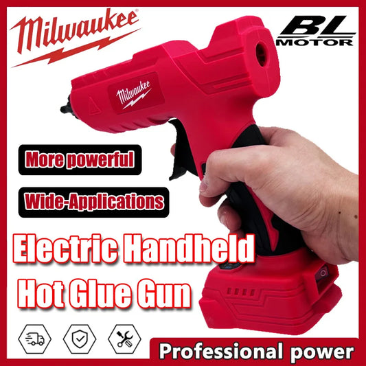 Milwaukee 18V Cordless Electric Handheld Hot Glue Gun Repair DIY Tool Hot Melt Welding Hot Air Gun Anti-scald Nozzle for 20V Battery