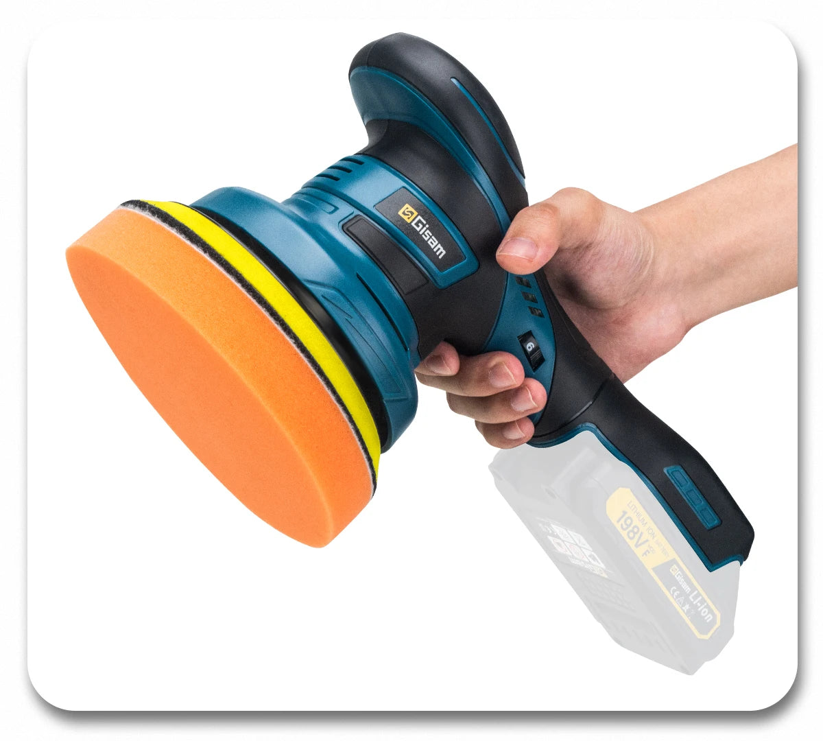 Makita Compatible 18V JV Gisam Brushless Car Polisher 6Gears Adjustment Wireless Car Polishing Machine Electric Polish Tool For Makita 18v Battery Pins