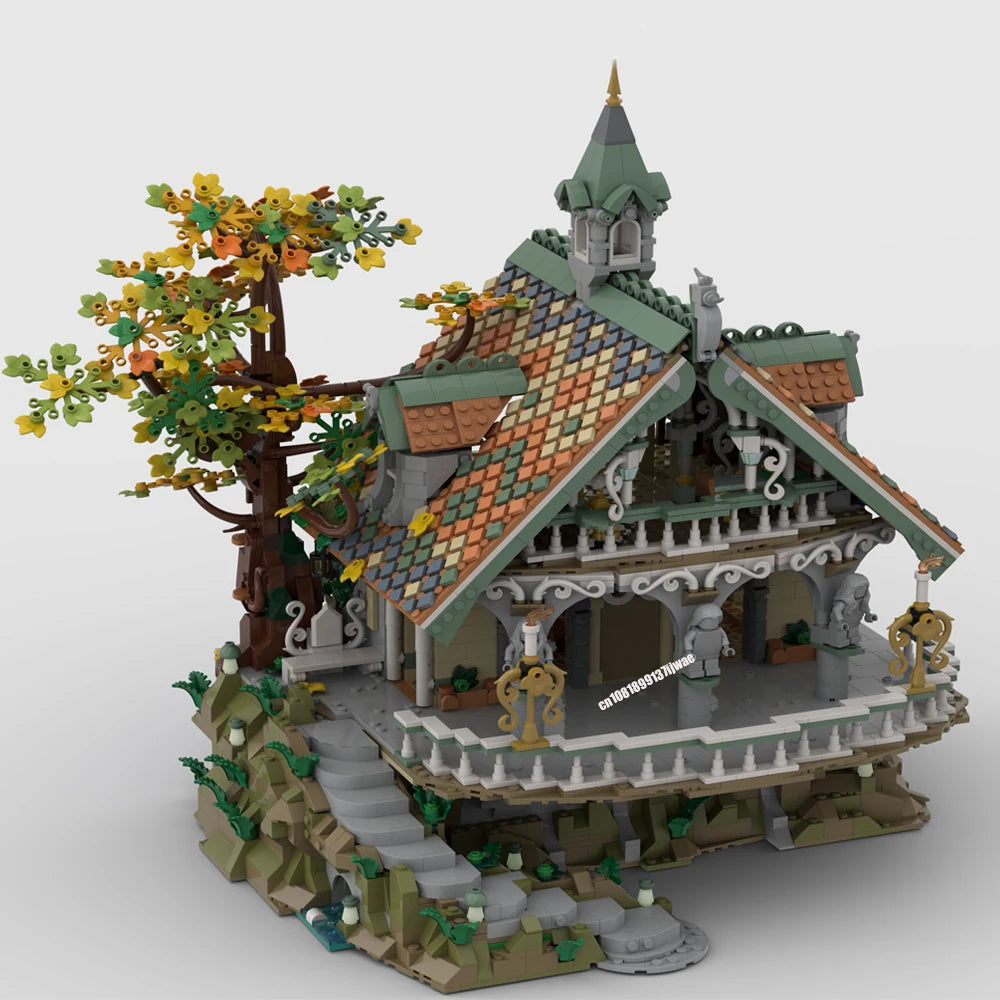 Lord of the Rings JV NEW 3660PCS The Rings Movie The Last Homely House model DIY creative ideas child Toy Assembly Puzzle Birthday Gift MOC-10315