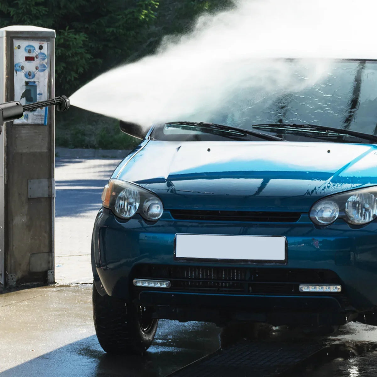 Makita Compatible 18V JV 6 IN 1 Brushless High Pressure Car Washer Gun Wiredless Rechargeable Spray Car Washing Machine Garden Tool for Makita 18VBattery