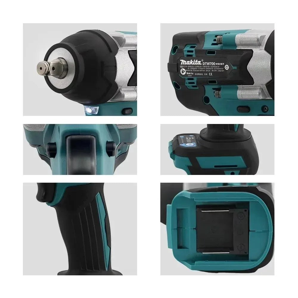 Makita DTW700 Brushless 18V Cordless High Torque Electric Wrench Screwdriver Rechargeable Torque Tool