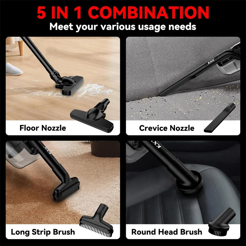 Milwaukee 18V LED Cordless Electric Vacuum Cleaner Portable Household Industrial Construction Cleaning Tool For Milwaukee Battery