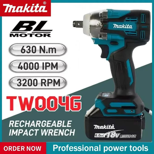 Makita TW004G 18V Brushless Electric Screwdriver Rechargeable Drill Driver Compatible with Makita 18V Battery Pins