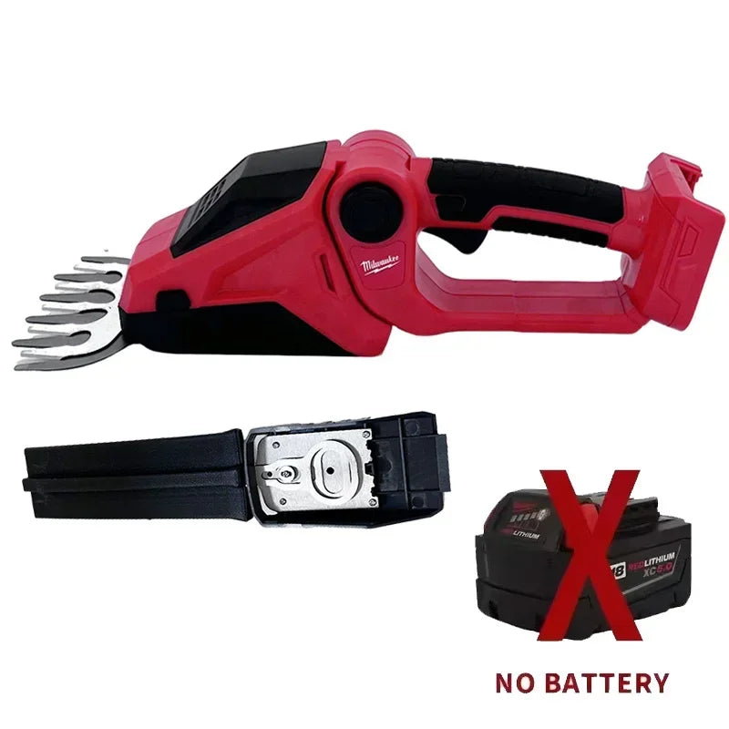 Milwaukee 18V Cordless Hedge Trimmer: 2-in-1 Electric Grass Trimmer/Bush Trimmer, Handheld Garden Grass Shears TBW