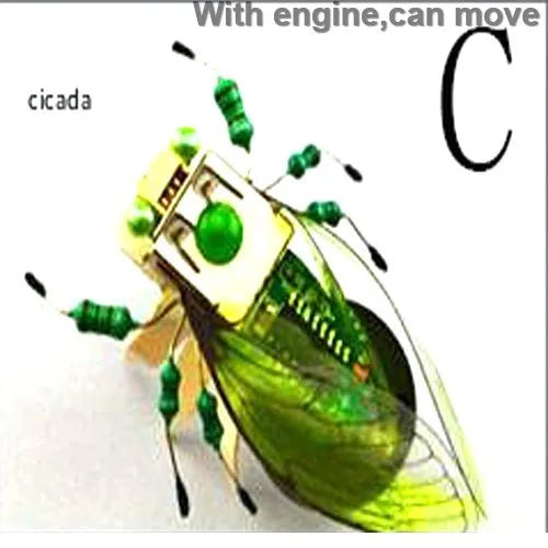 Robot JV STEAM DIY Robotic Insects Science Invention Electronic Animal for School Competition Non-soldered DIY Kit Stem Toys Robot Animal