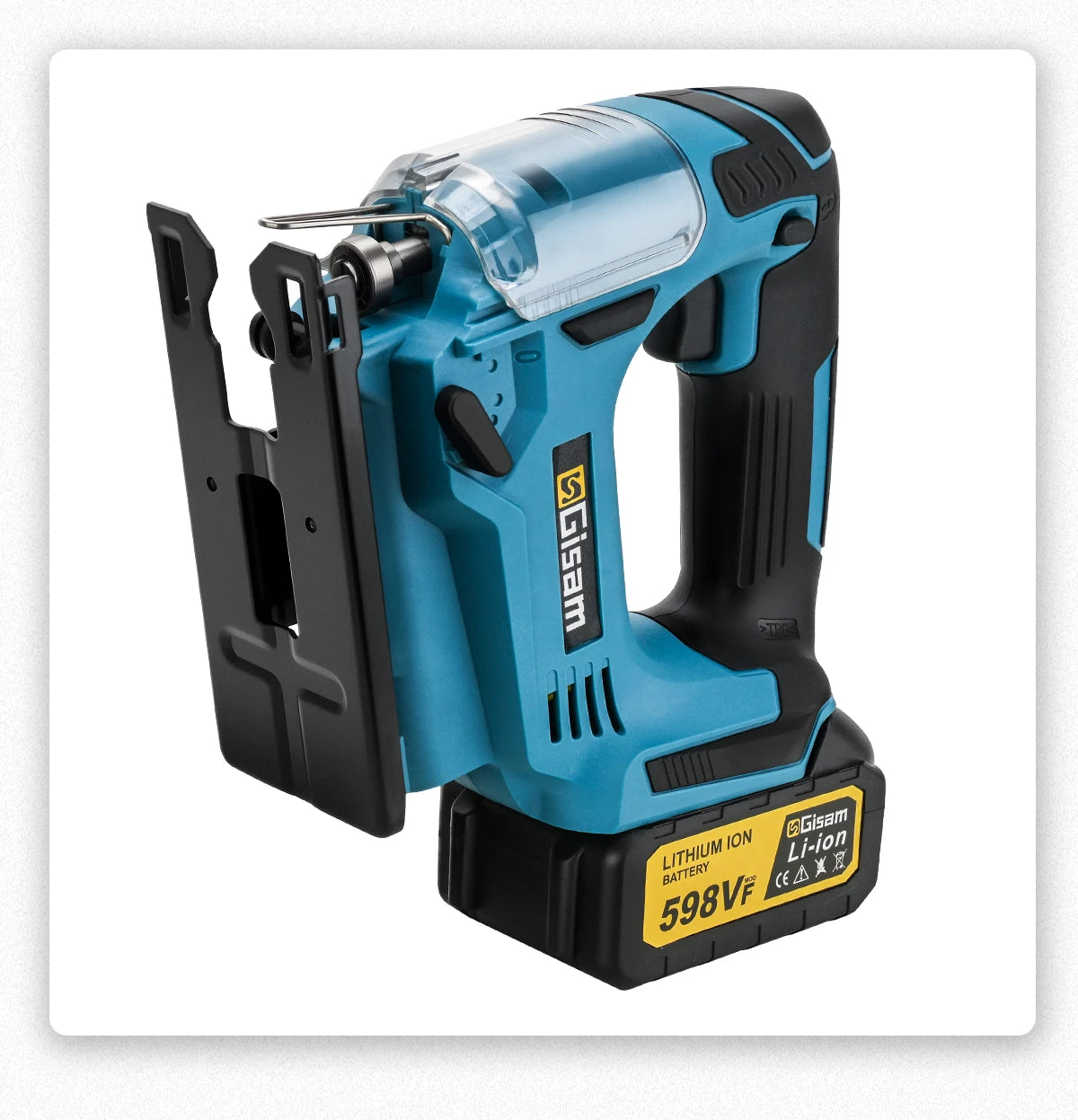Makita Compatible 18V Gisam 26mm Electric Jigsaw Portable Cordless Saw Multi-Function Wood Cutting Woodworking Machines For Makita 18V Battery pin