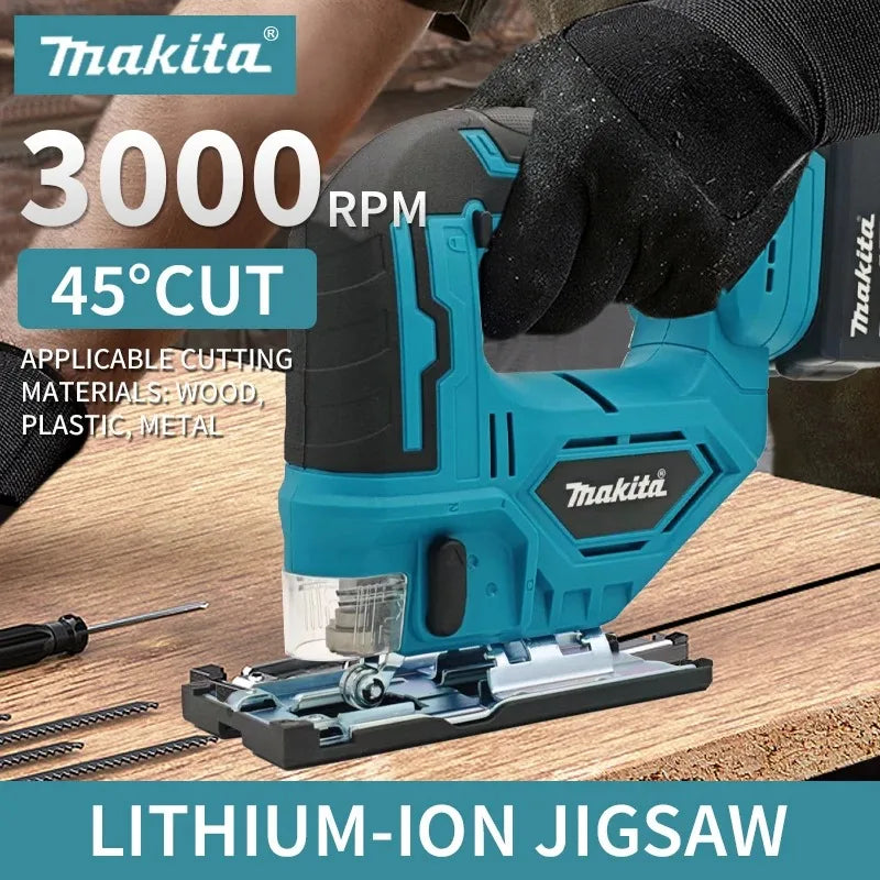 Makita 18V Brushless Jigsaw Electric Jig Cordless Barrel Handle Saw Blade Included No Battery Jigsaw Tool