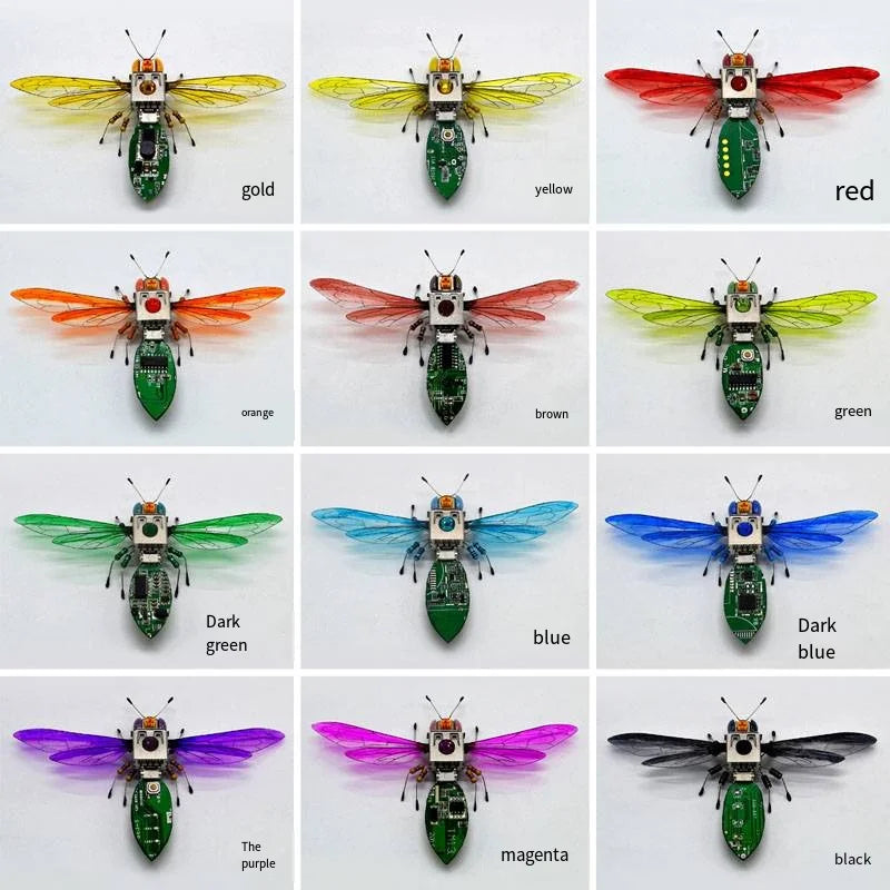 Robot JV STEAM DIY Robotic Insects Science Invention Electronic Animal for School Competition Non-soldered DIY Kit Stem Toys Robot Animal