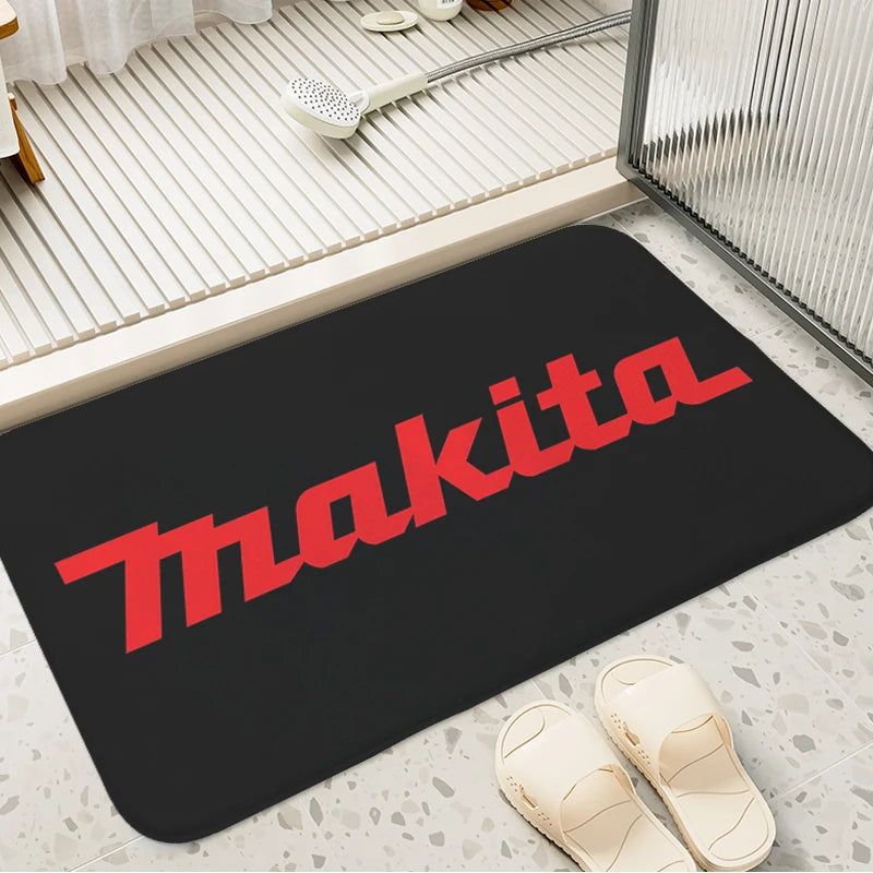 Makita JV Bathroom Foot Mat Non-slip T-Makitas Entrance Door Doormat Slip-resistant Balcony Bedroom Rug Kitchen Hallway Corridor Carpet