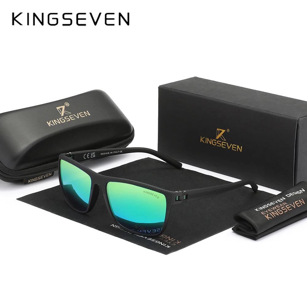 KINGSEVEN JV New Polarized Sunglasses Women Driving Classic Square Frame Sun Glasses sunglasses for Men Outdoor Travel 755