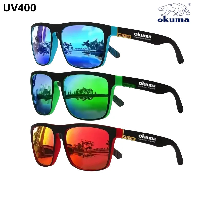Okuma JV - Unisex UV400 Polarized Glasses, suitable for outdoor sports such as driving, fishing, cycling, hiking, etc