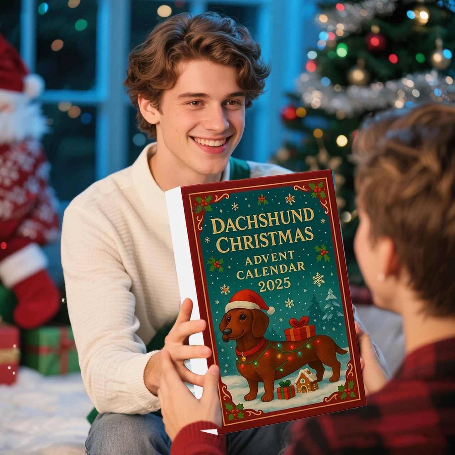 Sausage Dog JV Christmas Arrival Festival Blind Box Countdown Set 2025 Countdown Advent Calendar 24 Days Hanging Decorations