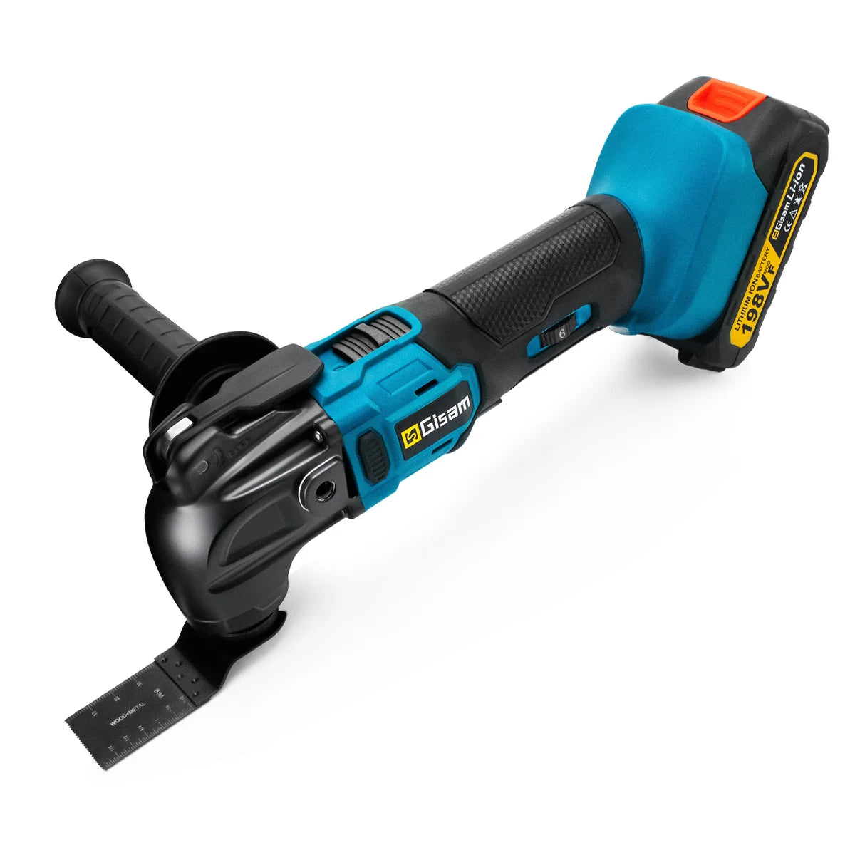 Makita Compatible 18V Gisam 20000OPM Brushless Oscillating Multi Tools Function Tool 6Gears Electric Saw Trimmer Shovel for Makita 18V Battery Pin