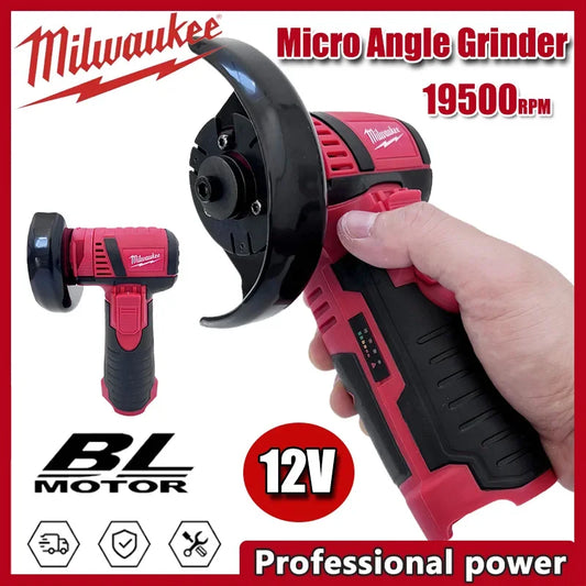 Milwaukee 12V Brushless Electric Angle Grinder Mini Cutting Machine for Diamond Cutting Rechargeable Wireless Power Tool For 12V