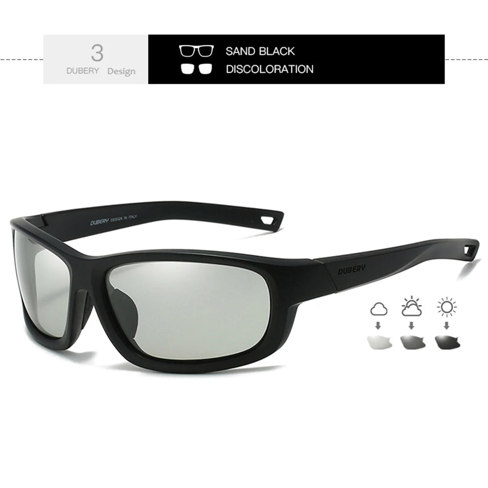 DUBERY JV Full Rim Polarized Fashion Sunglasses For Men And Women 12 Colors Model 227