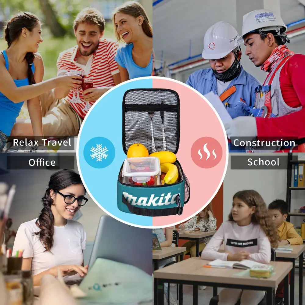 Makita lunch bag Picnic Storage Food Boxes Portable Container Cooler Thermal Lunch Box Tote