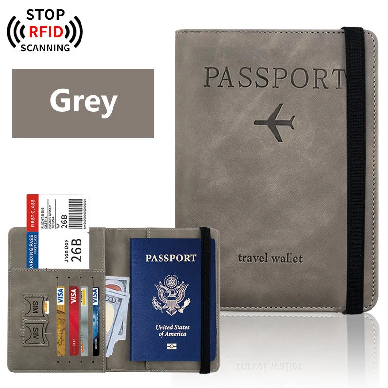 Passport Holder for Travel Essentials JV Passport Wallet Cover Case for Travel  Accessories,Passport Book Holders for Women/Men