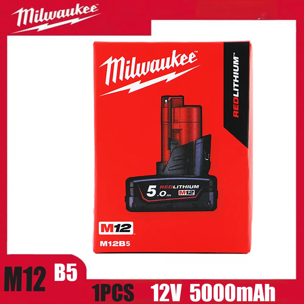 Milwaukee m12 12v battery M12B6 6.0AH 6000mAh 48-11-2402 48-11-2411rechargeable portable Milwaukee M12 battery
