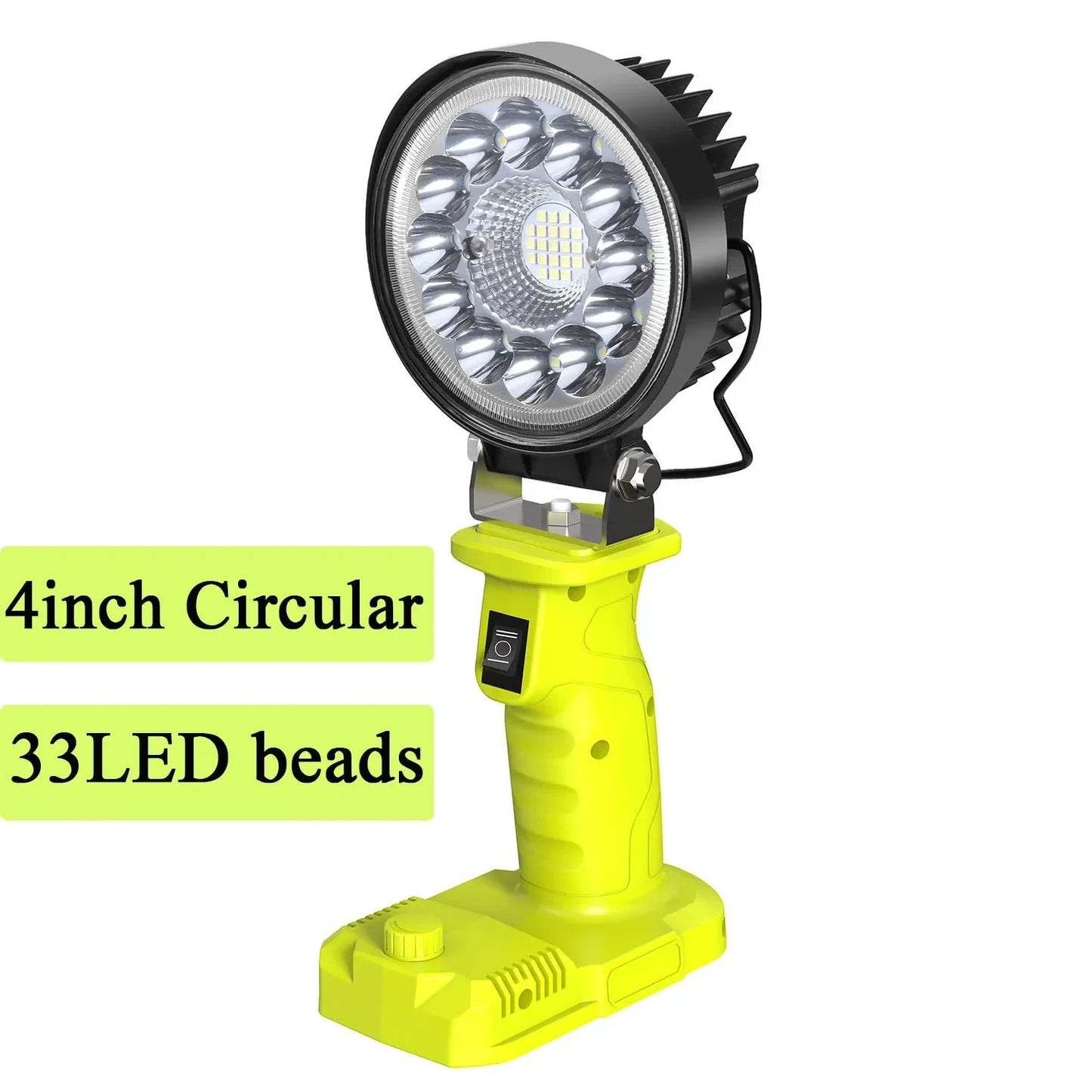 LED Work/Camp Light with USB Phone charging port for Ryobi 18V Lithium One+ Battery. 3 sizes