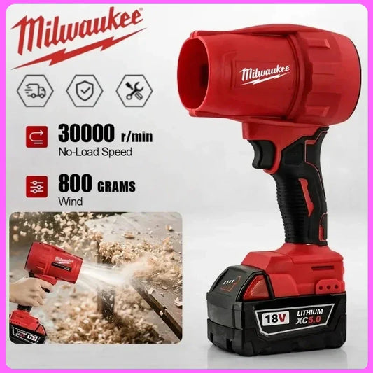 Milwaukee 18V Blower Turbo Fan 30000RPM Cordless Brushless Air  Handheld Violent Fan Dryer 20V 18V Rechargeable Dust Blowing Tool