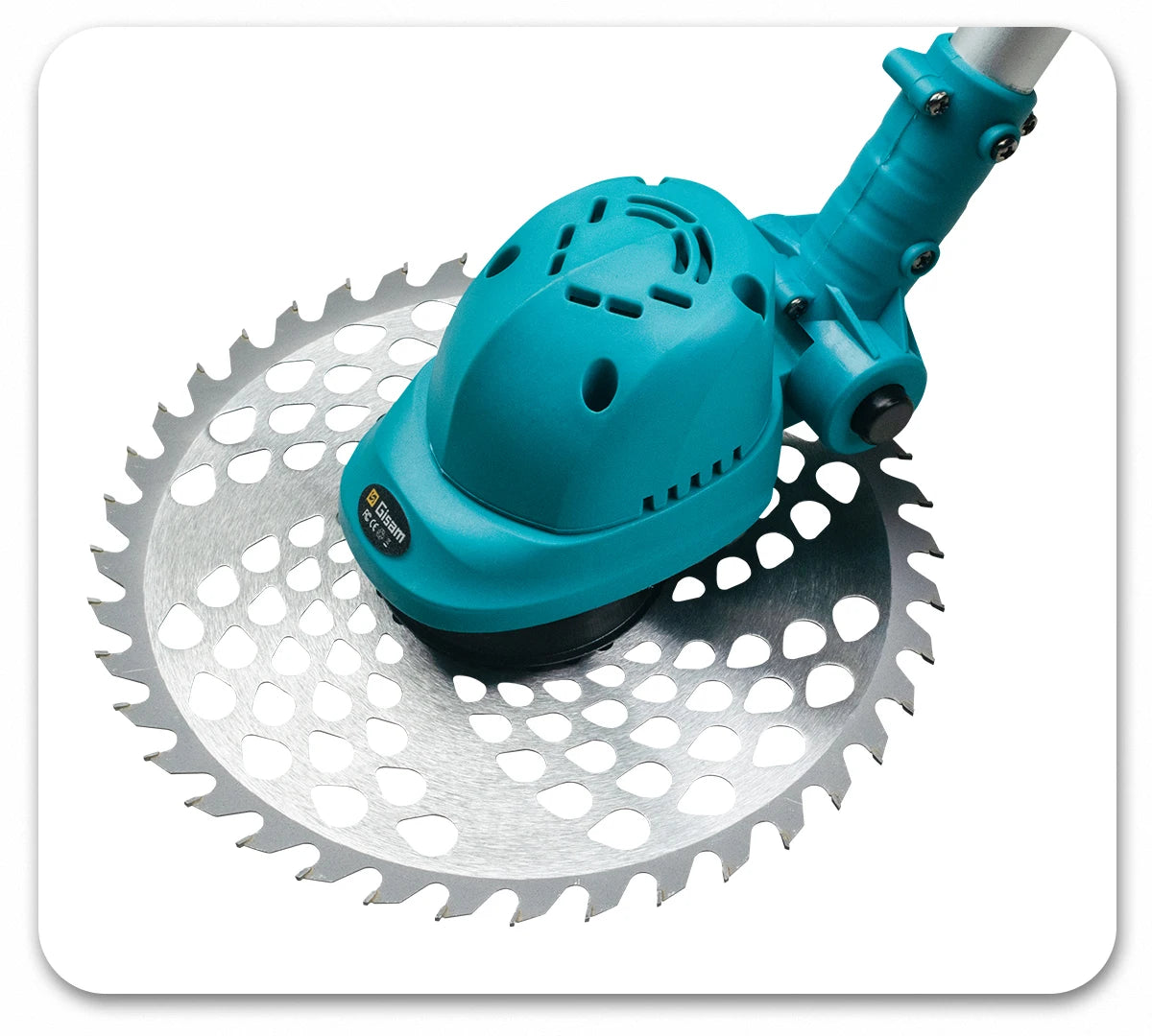 Makita Compatible 18V Gisam 10Inch Brushless Electric Lawn Mower 36000RPM Grass Trimmer Length Adjustable Garden Power Tool For Makita 18V Battery Pin